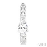 .40CTRDDM PETITE HUGGIE ER WG 14K-G*